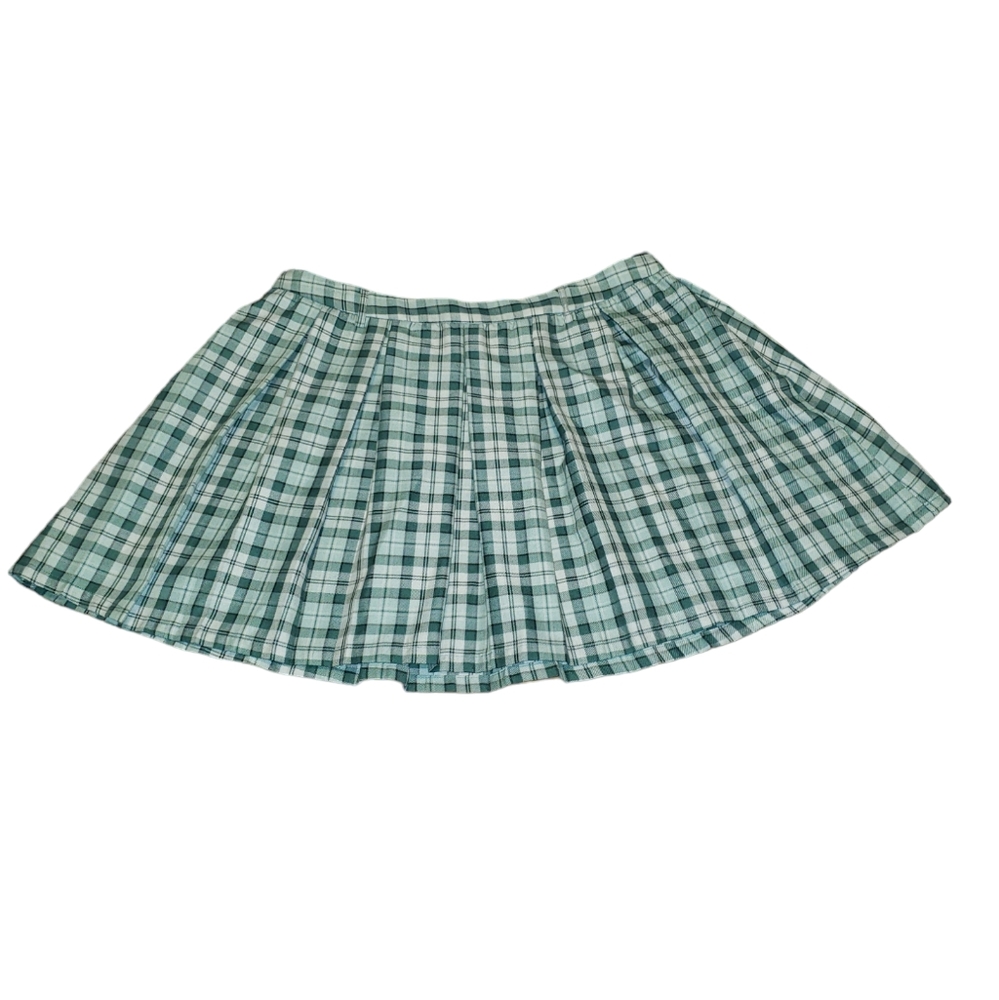 Hot Topic Plaid Mini Skirt with Belt Loops Plus Size 1